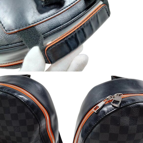 1191065AT (X6) Louis Vuitton Backpack Bag Black Damier Graphite - Picture 7 of 10